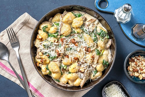 Gnocchi aux champignons et pecorino