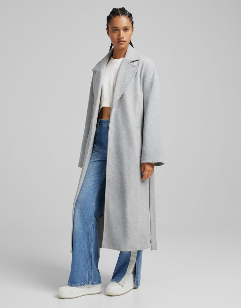 bershka manteau long femme