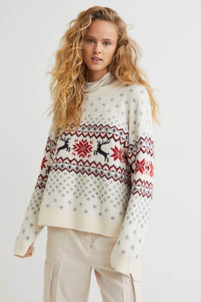 Un pull H&M parmi les plus beaux pulls de Noël