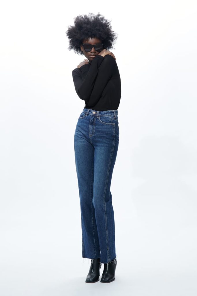Un jean Zara pour adopter la tendance mode 2022