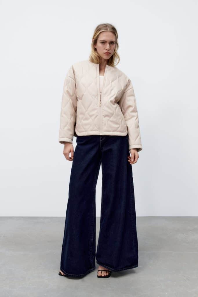 Une veste matelassée Zara pour adopter la tendance mode hiver 2022
