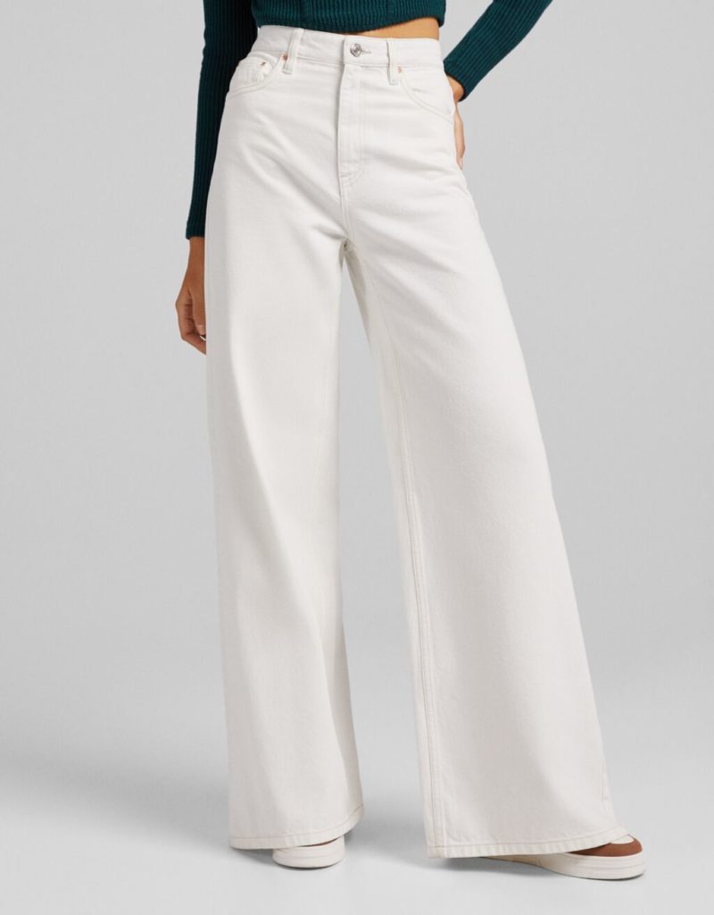 Un jean blanc Bershka pour adopter la grande tendance mode 2022
