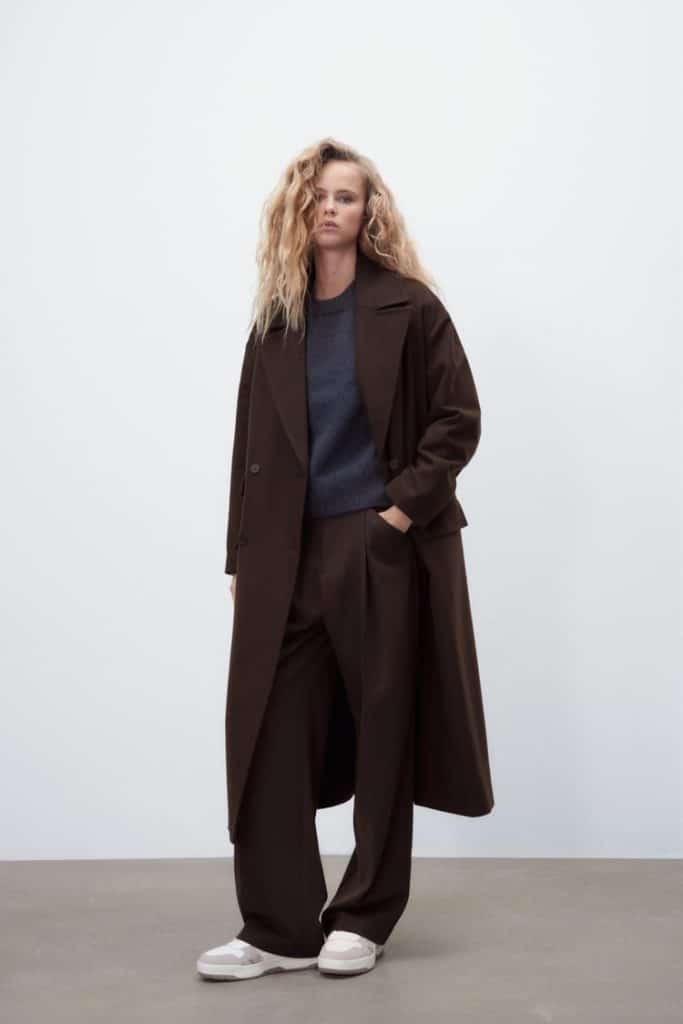 Un manteau en laine Zara à shopper pendant les soldes 2022