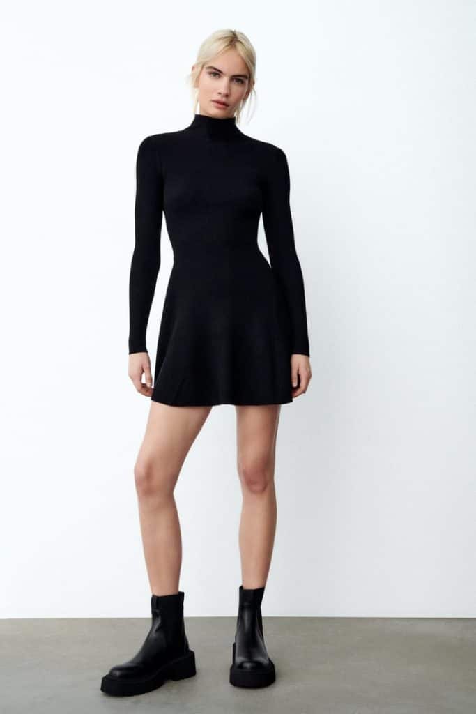 Une robe pull Zara pour adopter la mode du minimalisme