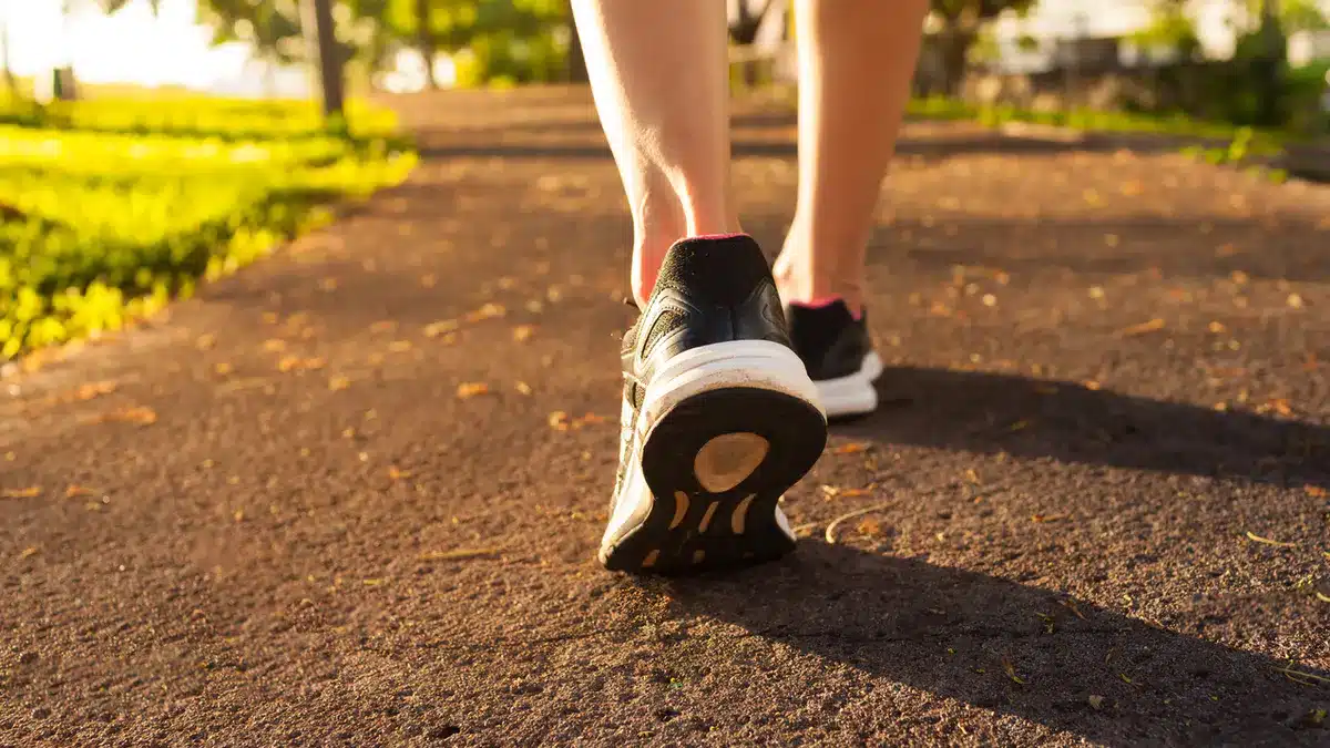 How long should you walk to lose 1 kg and find the line before falling?