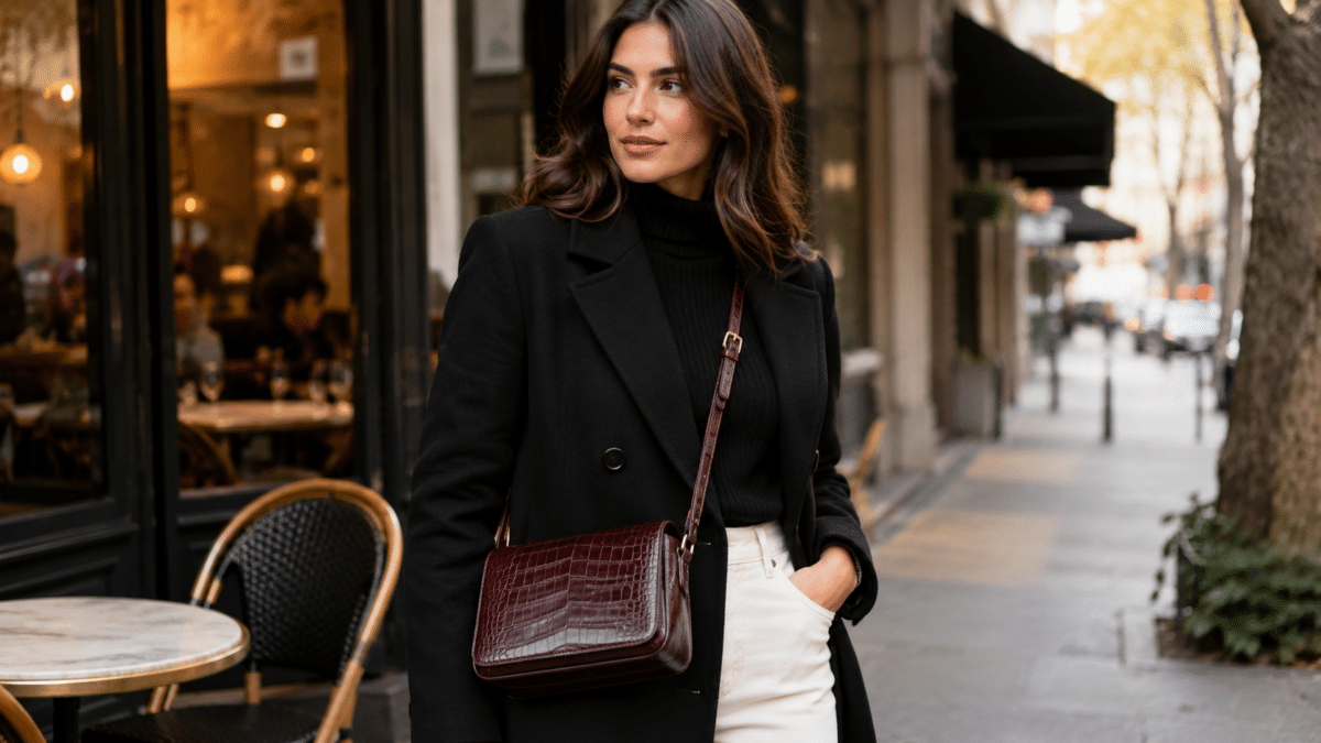 Sac bandoulière en croco de chez Zara