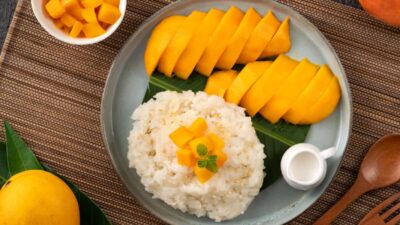Recette du riz gluant à la mangue