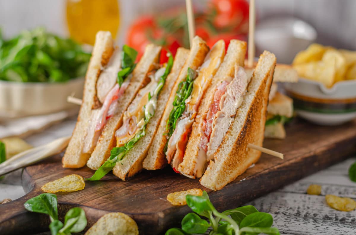 Délicieux sandwich léger