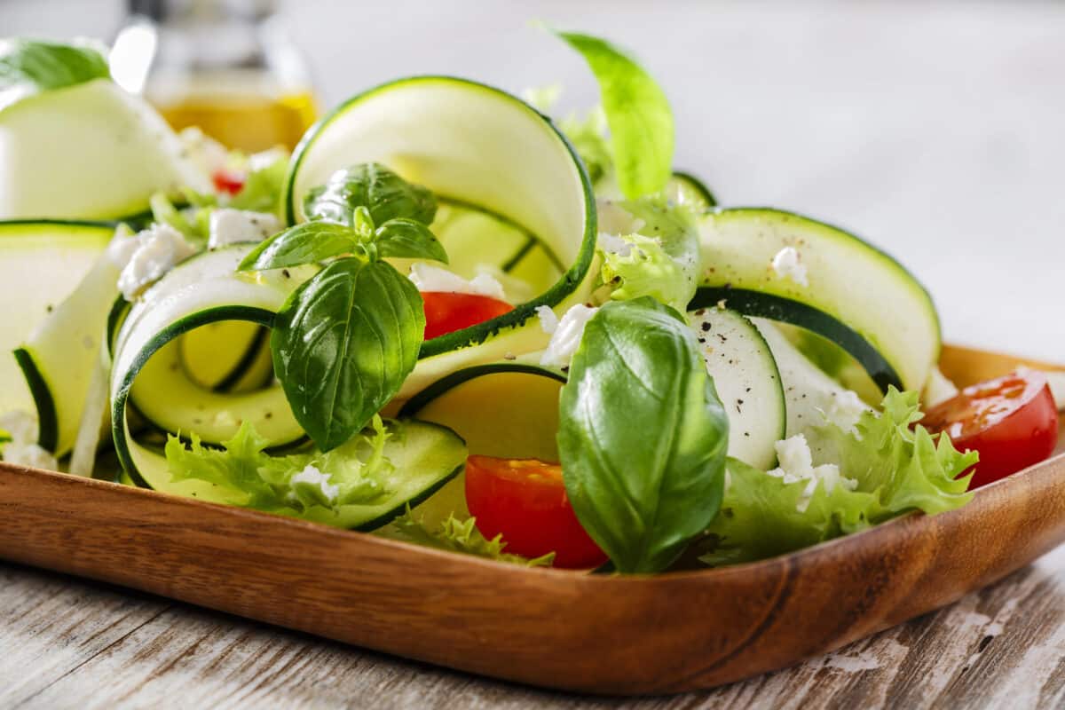 Salade de courgettes orientale