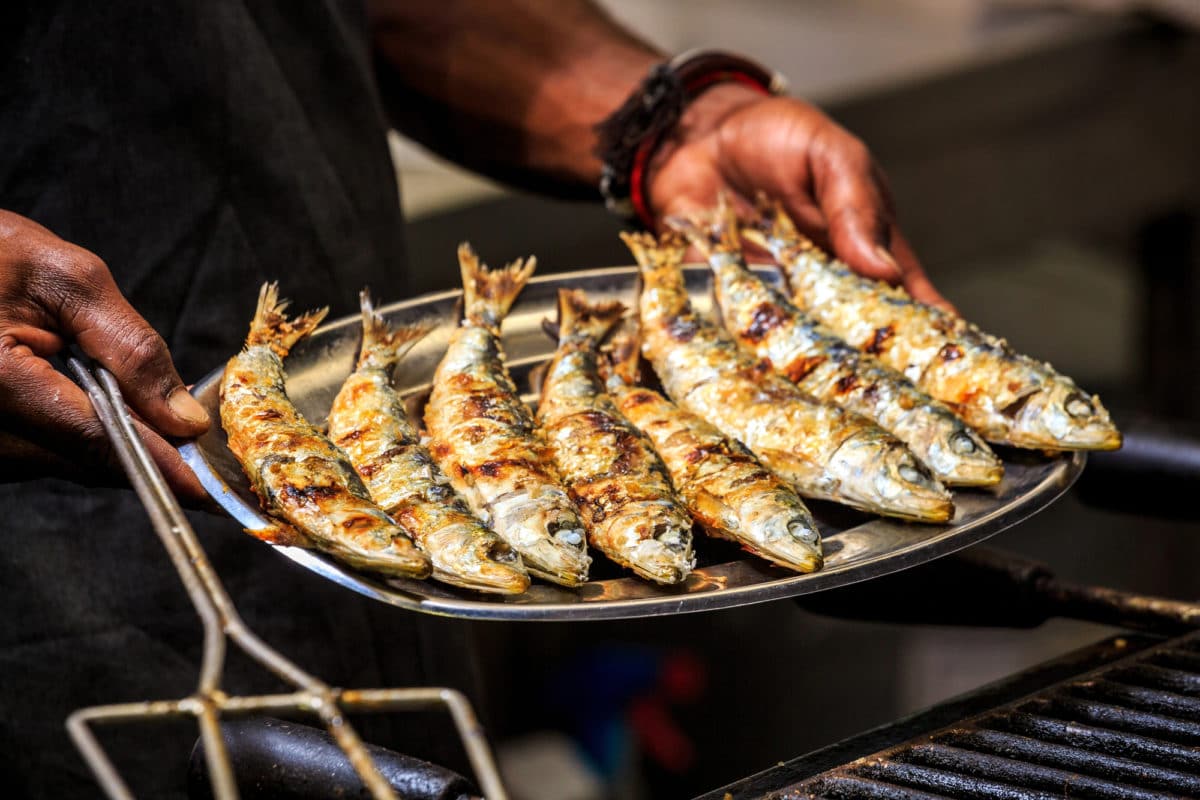 Sardines grillées à la portugaise