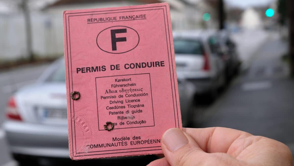 Fin du permis de conduire rose