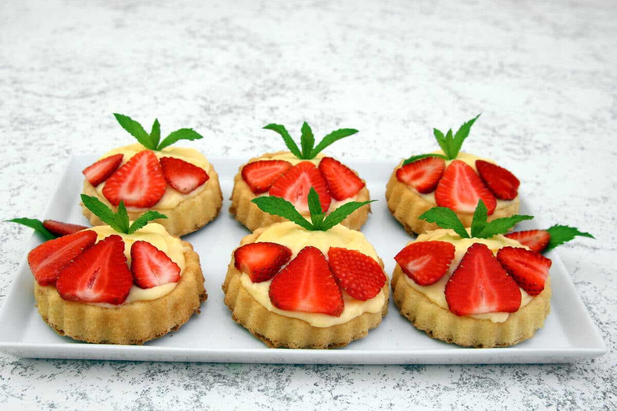 Sablé breton aux fraises