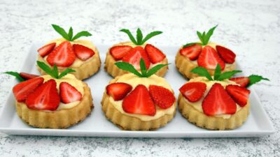 Sablé breton aux fraises