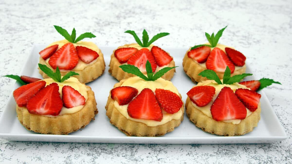 Sablé breton aux fraises