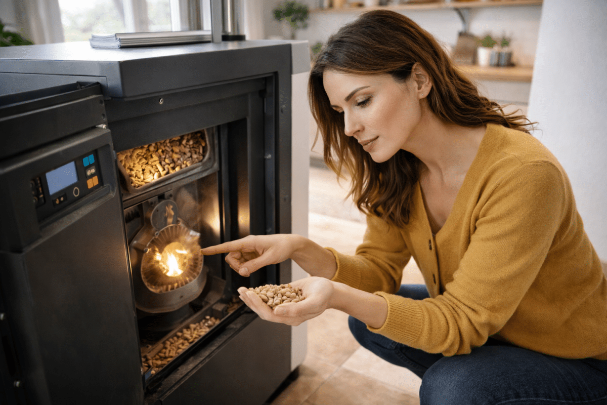 Examination d'une chaudière à granulés