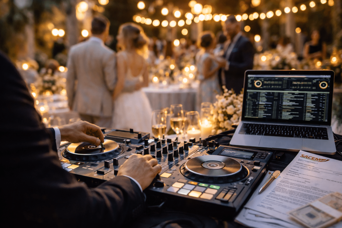Réception de mariage animée par un DJ