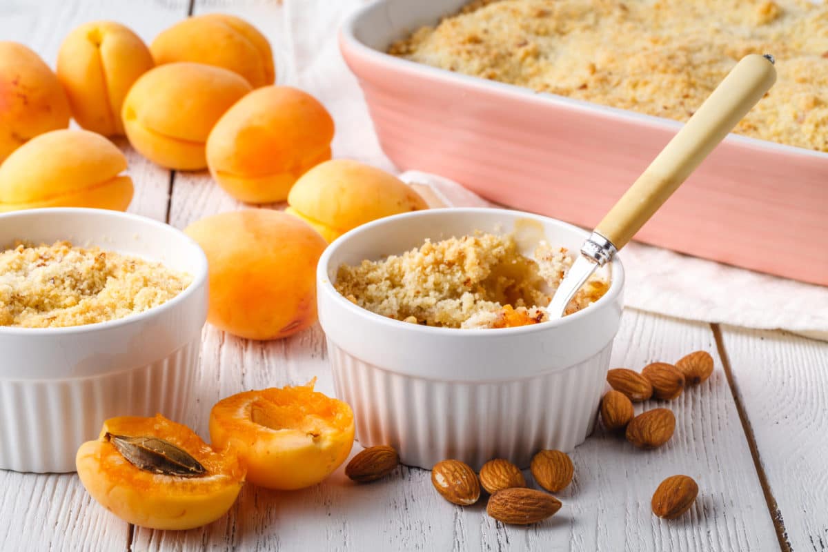 Recette crumble aux abricots