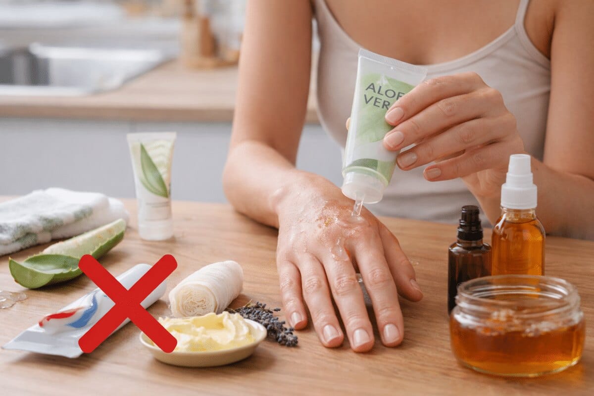 Soins naturels pour soulager les brûlures