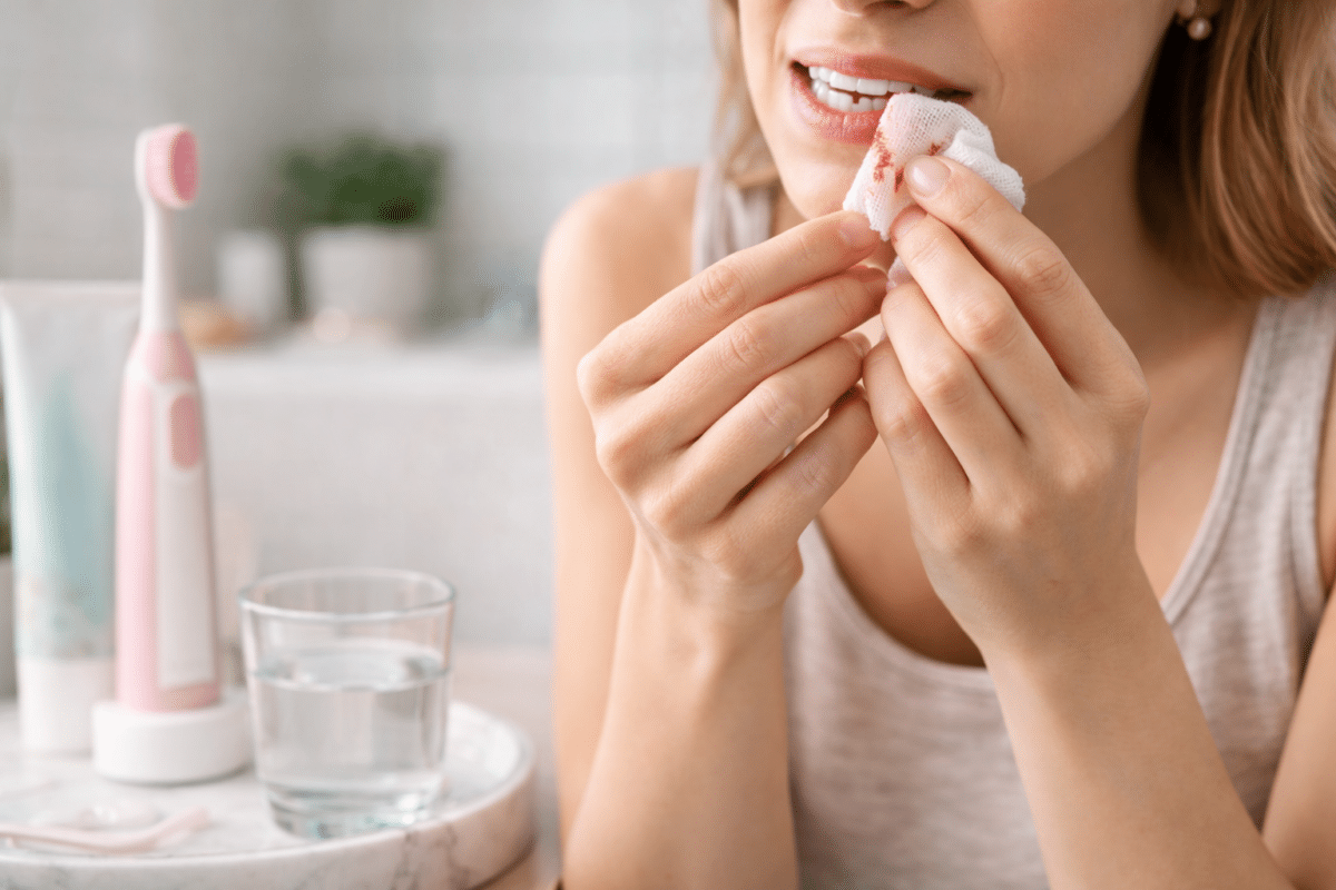 Premiers secours après un saignement dentaire