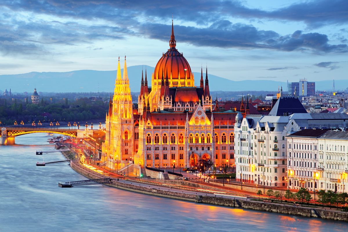 Vue arienne sur Budapest