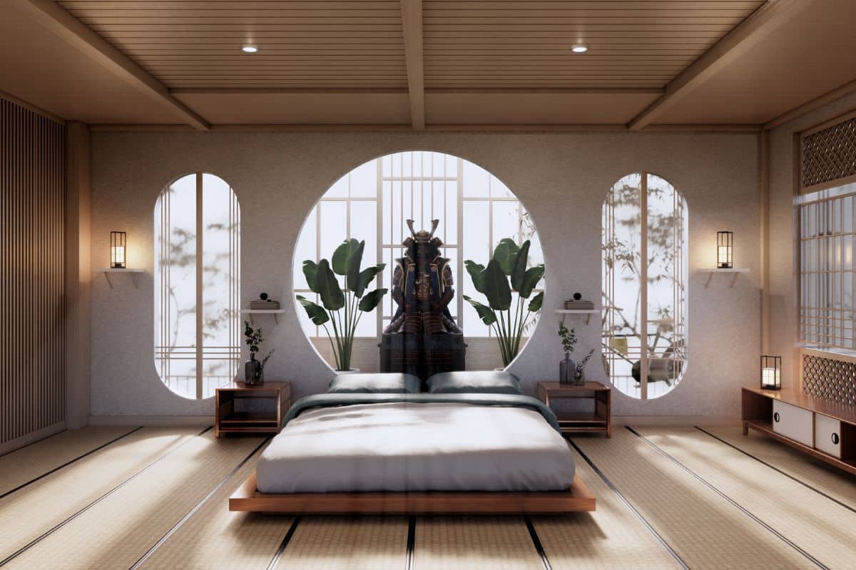 Chambre au style Japandi