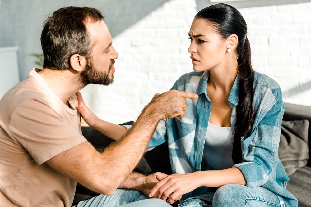 Un couple qui se dispute