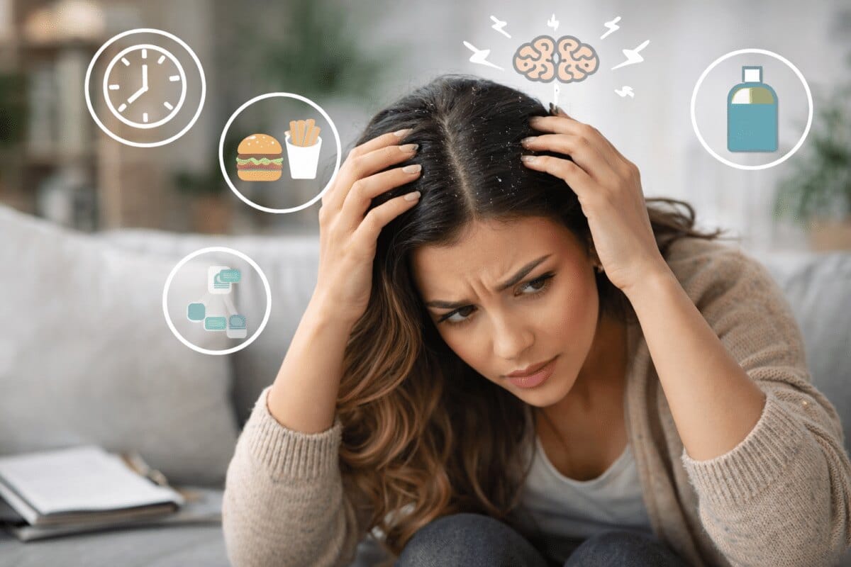 Les causes des pellicules grasses