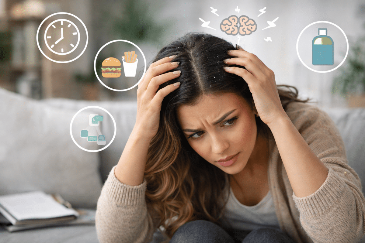 Les causes des pellicules grasses