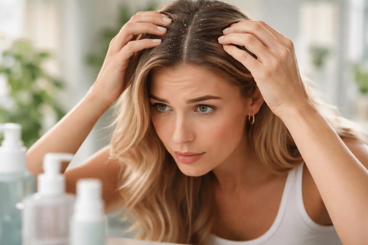Eliminer les pellicules de ces cheveux
