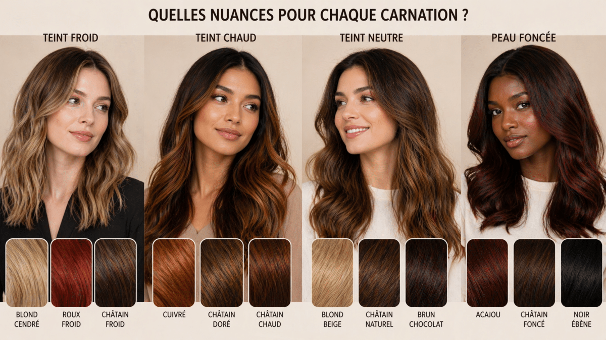 Quelles nuances choisir pour chaque carnation