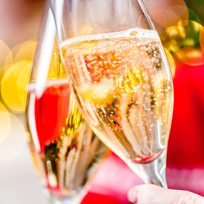 Verres de champagne
