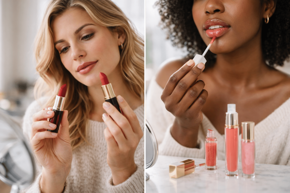 Choisir et appliquer des produits lèvres