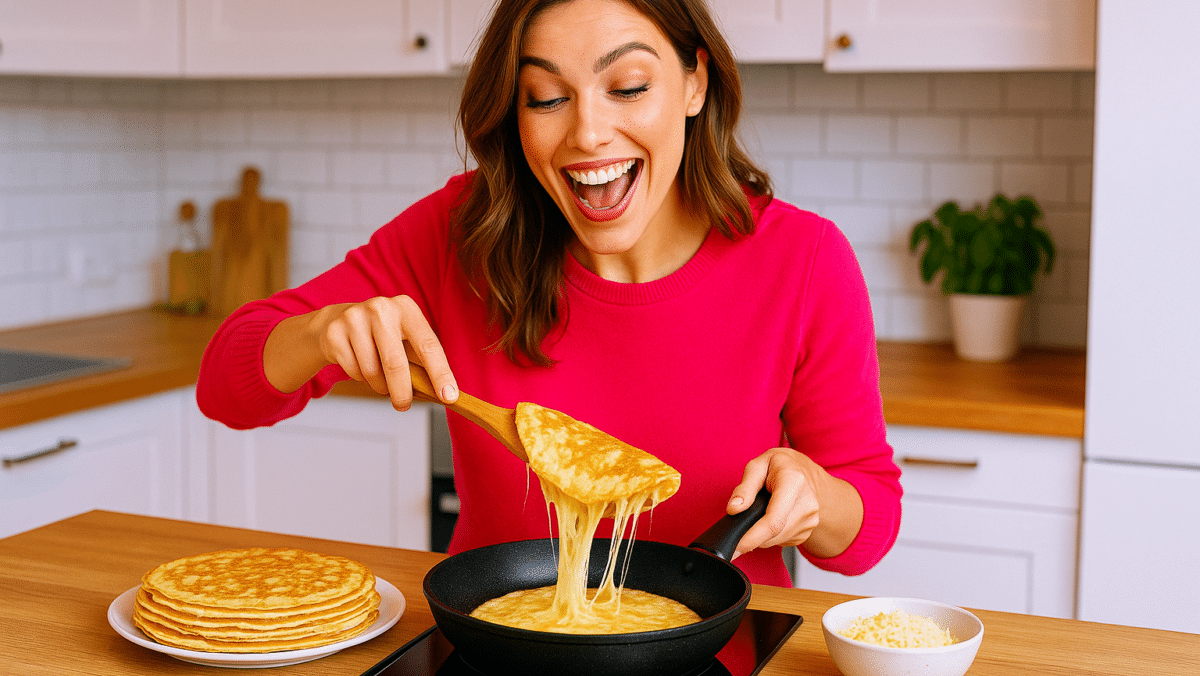 Crêpes au fromage vraiment moelleuses