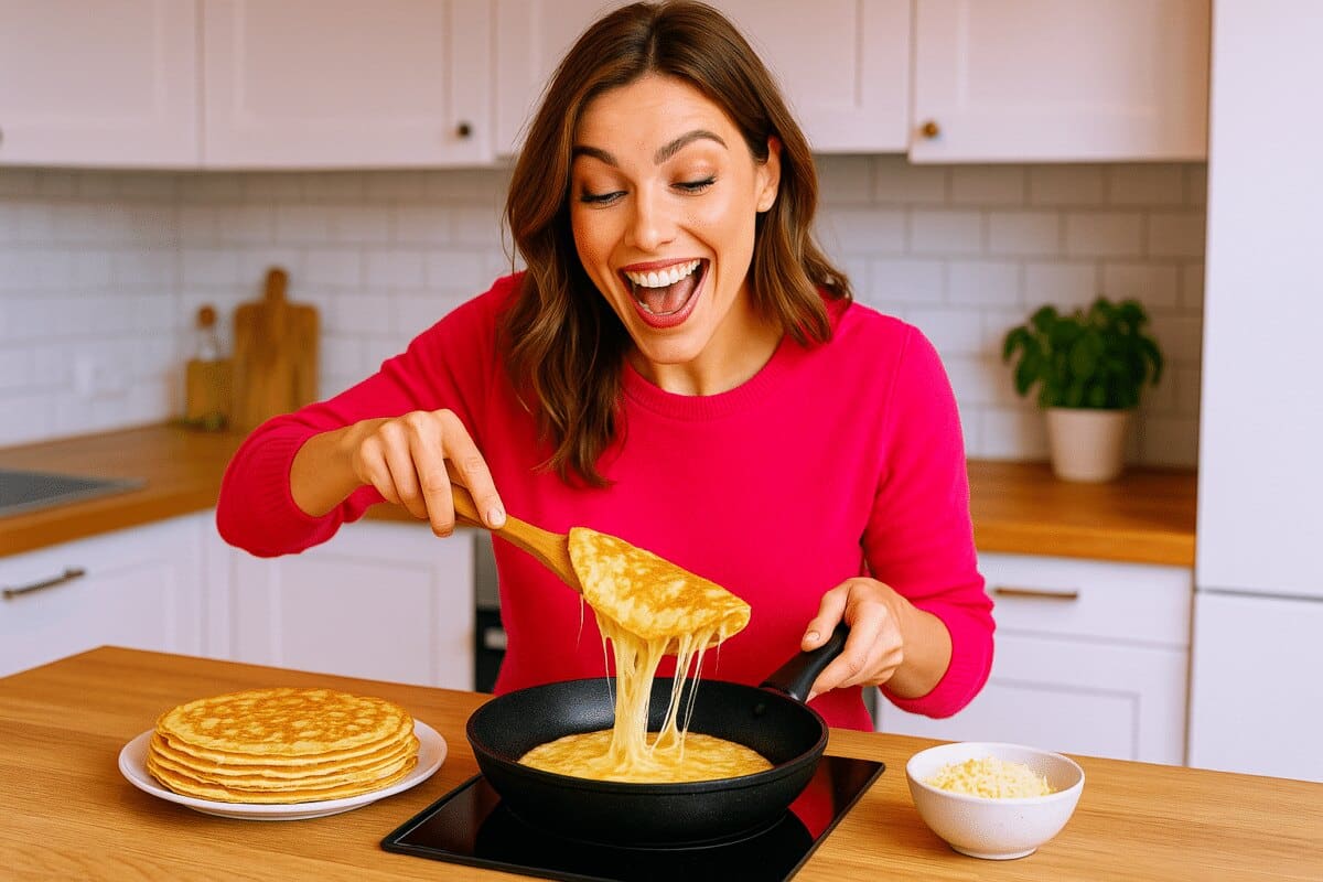 Crêpes au fromage vraiment moelleuses