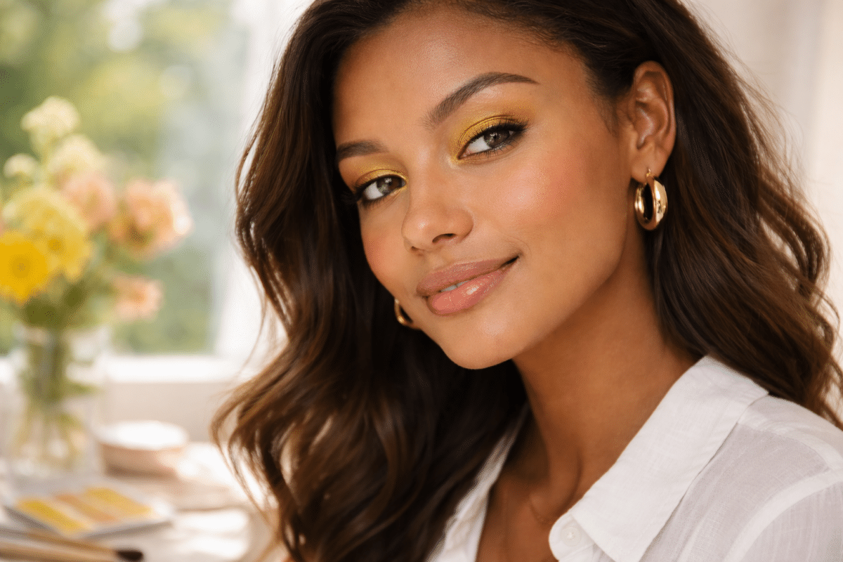 L’ombre à paupière jaune pour un effet waouh