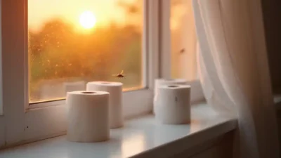Rouleau de papier toilette chasse les moustiques définitivement