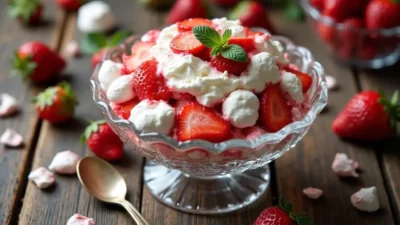 Eton Mess à la fraise