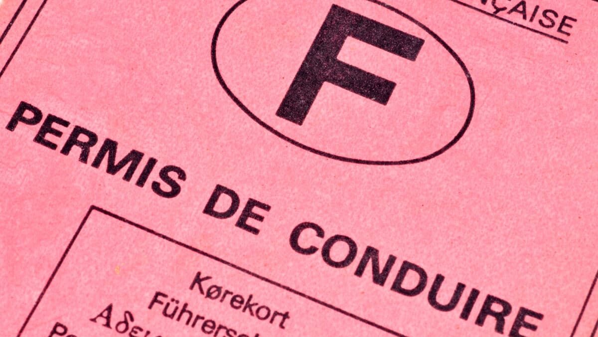 Permis de conduire rose