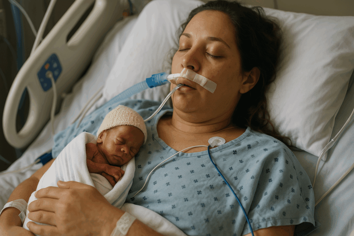 Une femme enceinte placée en état de mort cérébrale 