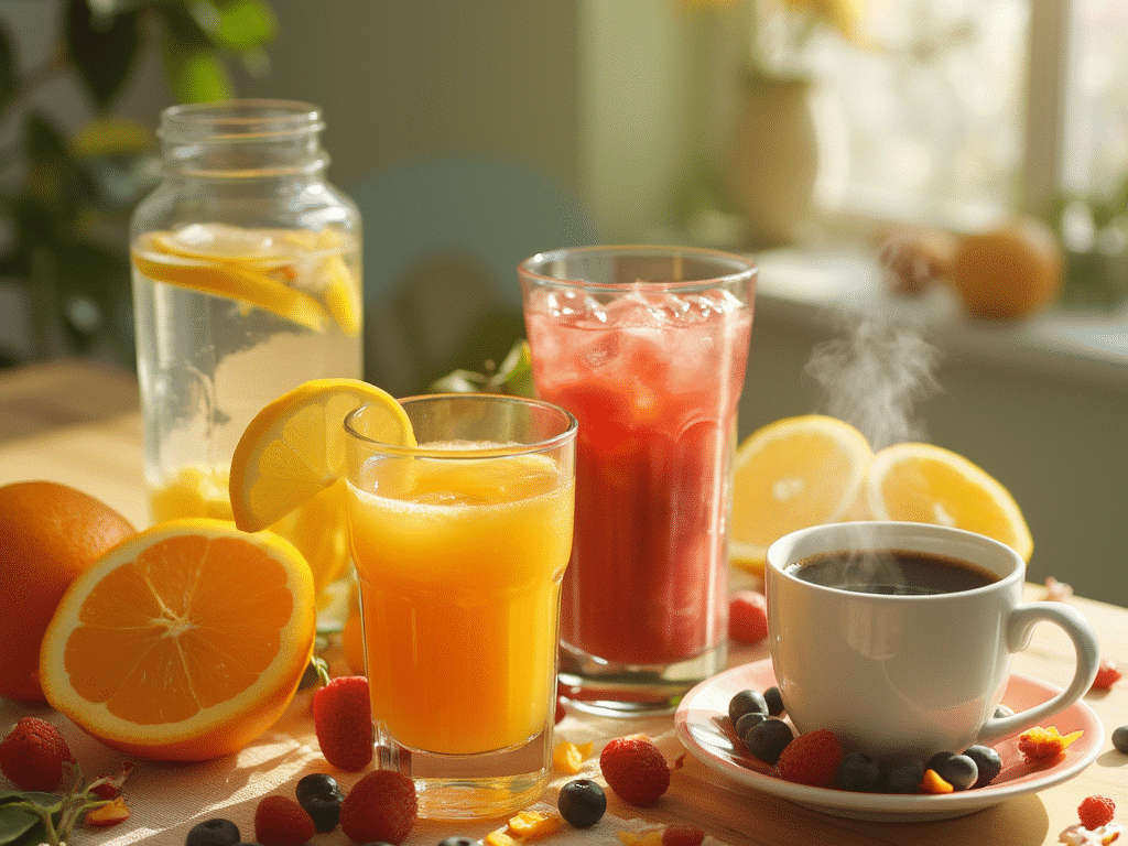 Boissons sucrées le matin