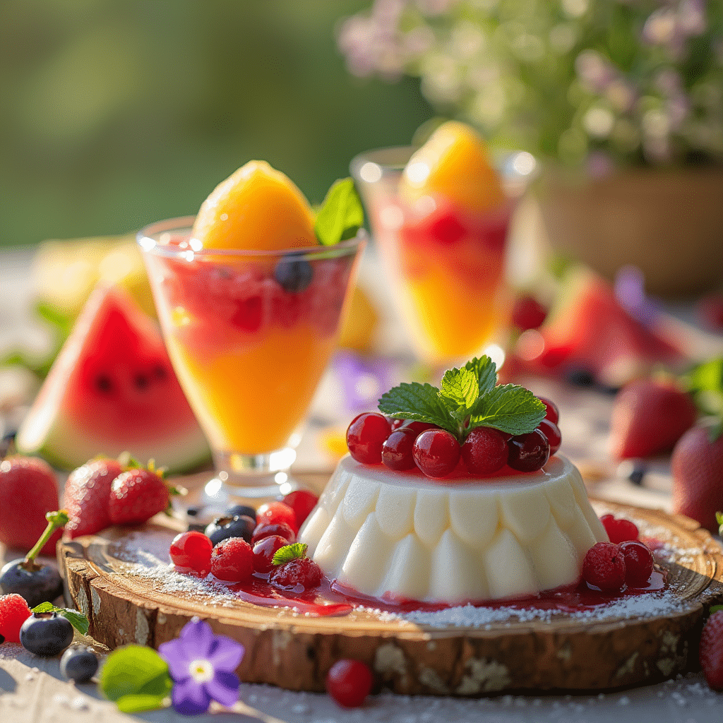 Dessert d'été frais et léger