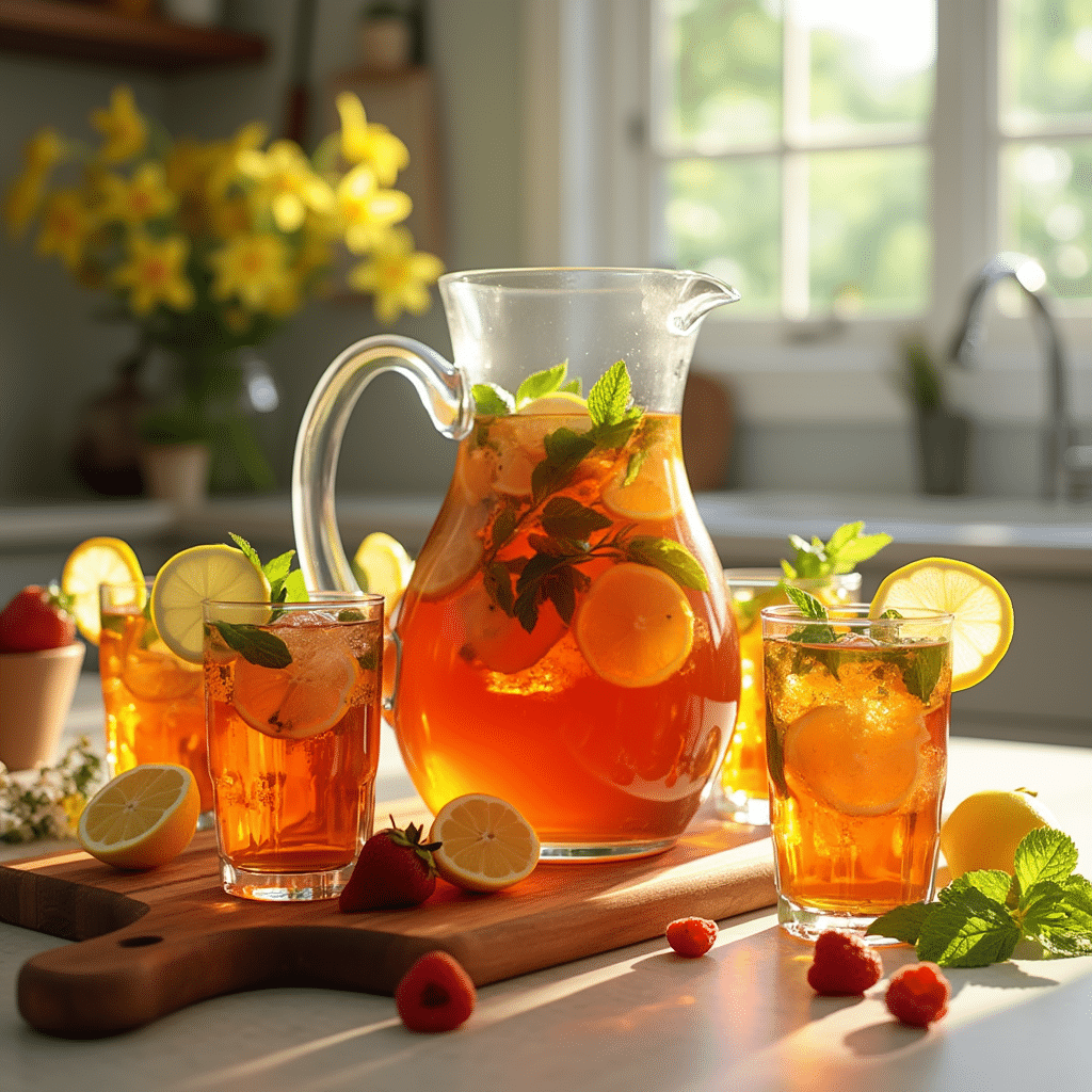 Un thé glacé maison réussi