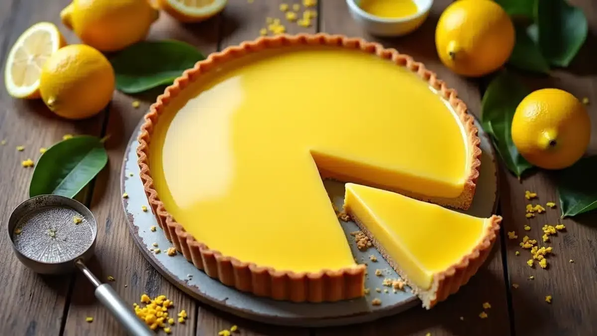 Recette arte au citron sans meringue