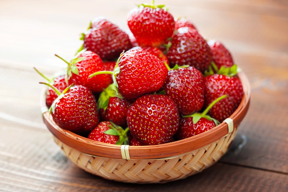 Un panier de fraises