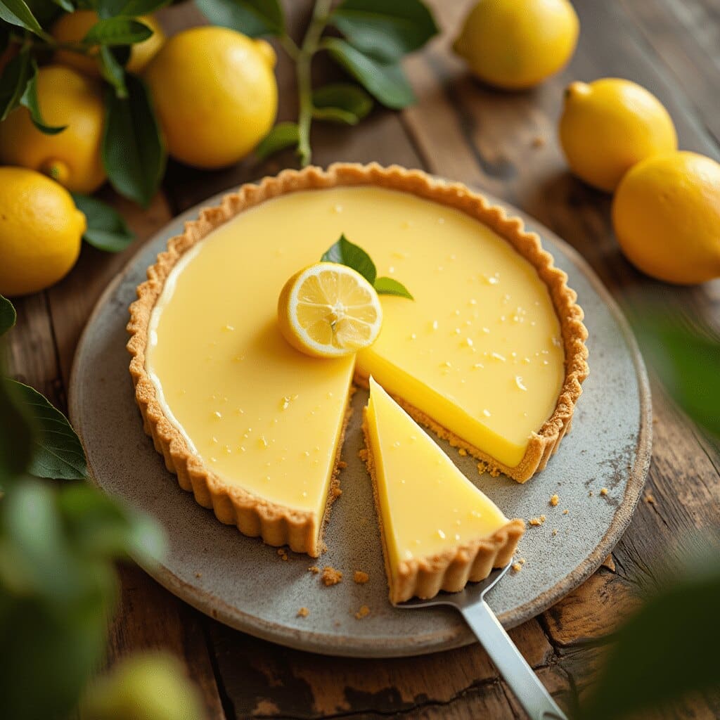 tarte au citron légère