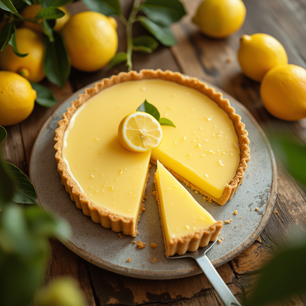 tarte au citron légère
