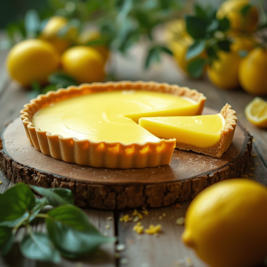Une garniture citronnée onctueuse