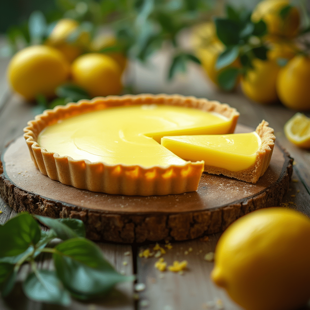 Une garniture citronnée onctueuse