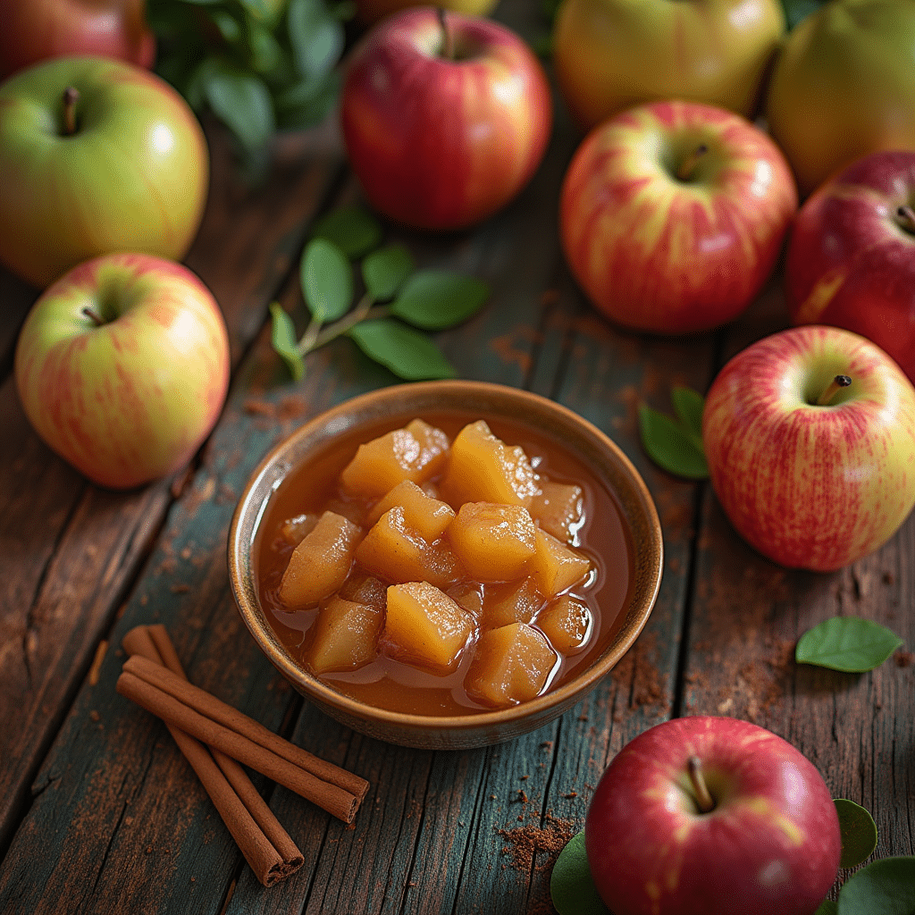 Les enfants aiment la compote de pommes