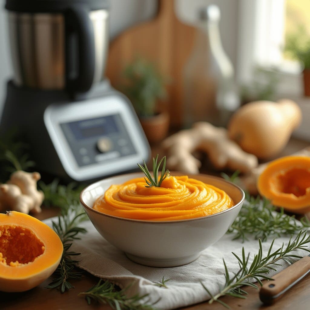 Purée de butternut et gingembre